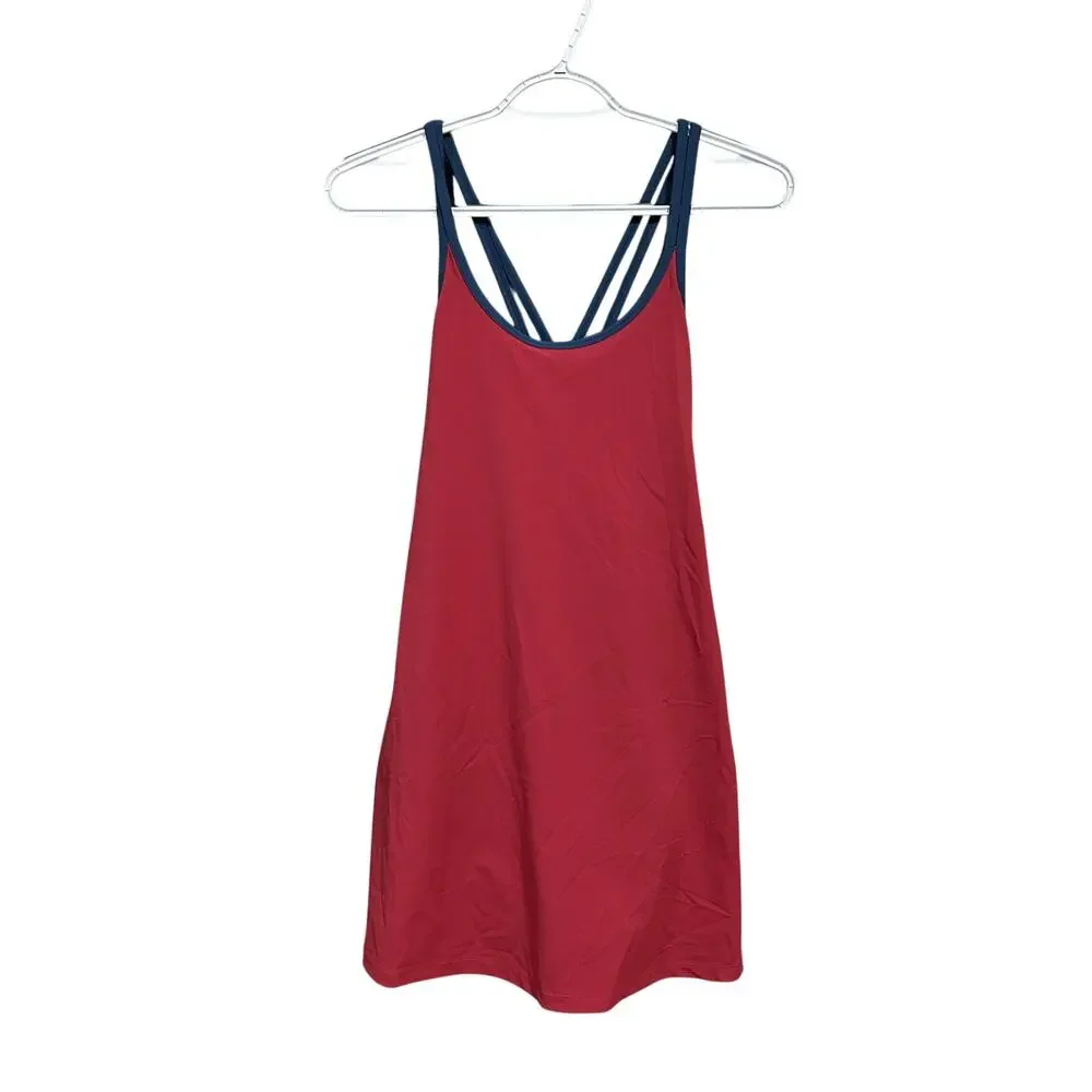 NWT Fourlaps Vitality Dress XS Red Velvet Midnight Athletic Tennis MSRP $118